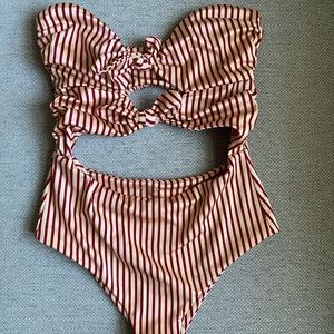 Tori praver one piece bathing suit